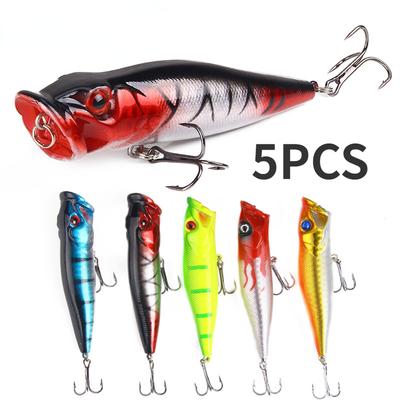 5PCS Wave Climbing Sub Bait 9cm/12.5g Water Surface Imitation Fake Fish Bait Hard Bait