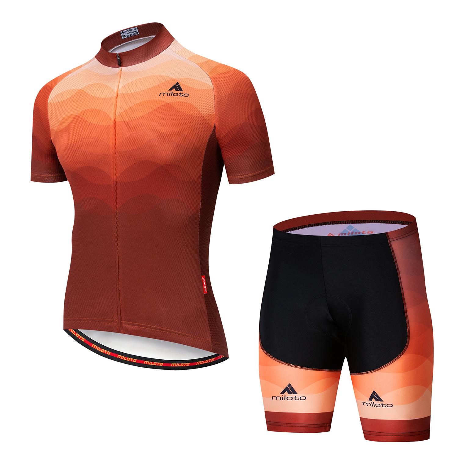 

Cycling Suit Short Sleeve Strap Set Men s Cycling Suit 2026 Summer Breathable Cycling Suit Set Cycling Event Cycling Suit Outdoor XS