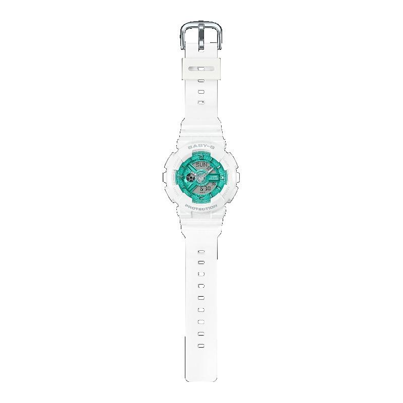 Casio Men's Resin 100M Water Resistant Analog Shock Resistant Quartz Watch BA-110XWS-7A