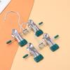 Multi Functional 12cm Mini Pants Clip, Seamless Stainless Steel Anti Slip, Can Clip Clothes, Socks, Underwear, Single Hook, Double Clip