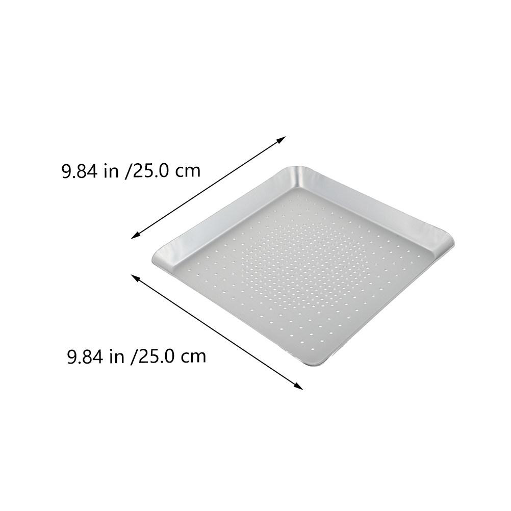1Pcs Elegant Perforated Pizza Tray Aluminum Alloy Baking Pan Fast Baking Non-Stick Easy Demoulding Kitchen Gadget for Pizza
