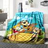 Scooby Doo And Friends Picnic Adventure Multipurpose Personalized Blanket Personalized Name Warmthful Decor Great For Sofa Couch Office Bed Picnics
