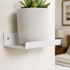 2pcs 12 Inch Acrylic Display Shelf White Plant Display Rack Wall Mounted Plant Shelf  Indoor Use