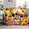 1pc Disney Mickey Mouse and Castlel Printing Flannel Blanket for All Season, Unisex Cartoon Blanket, Home Blankets, Lunch Rest Blanket
