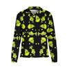 Women's Stand Collar Pullover Long Sleeve Top Christmas Print Sports Top