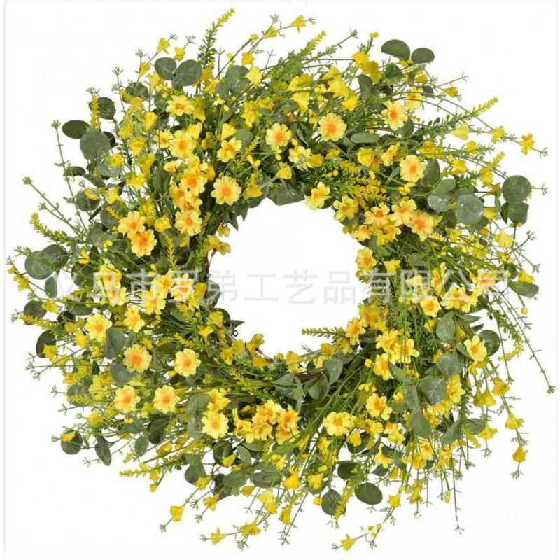 Artificial Flower Wreath Easter Valentines Day Hotel Restaurant Door Decorations