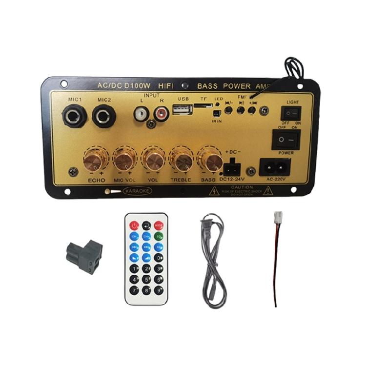 

Bluetooth-compatible Amplifier Board With Sound Radio Subwoofer For Karaoke Home Car Automotive Home Theater золотий