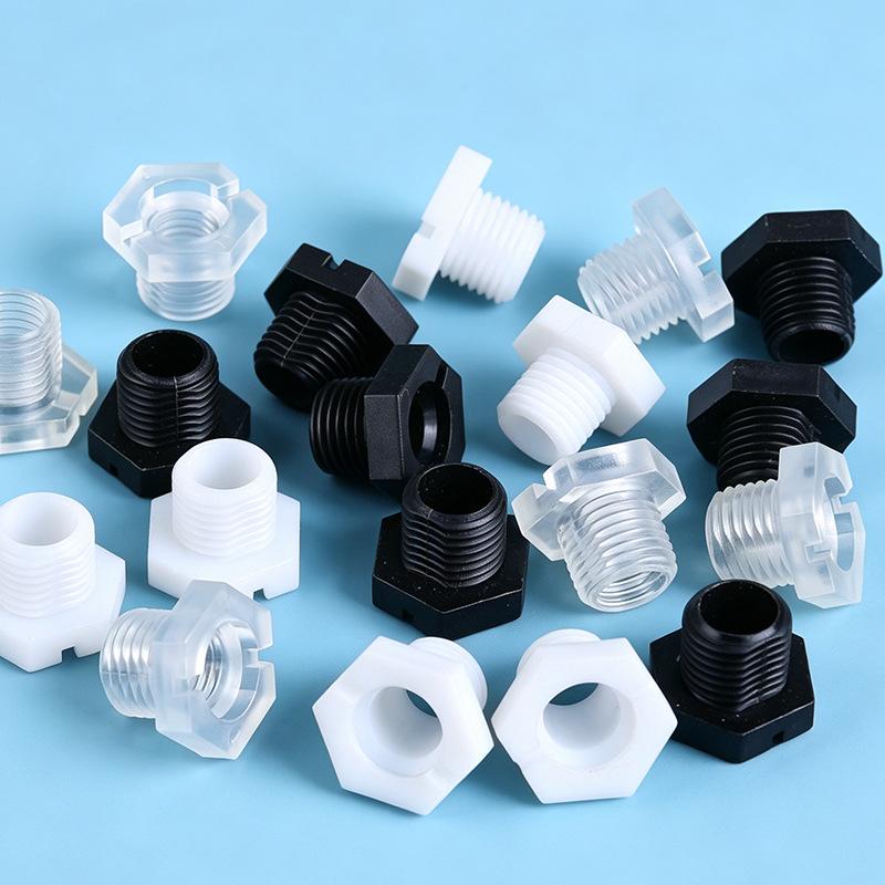 Transparent Acrylic M10 Hexagonal Hollow Screw with Fine Thread