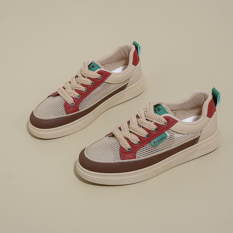 Summer New Breathable Little White Shoes Female Students Thick-soled Versatile Casual Mesh Shoes