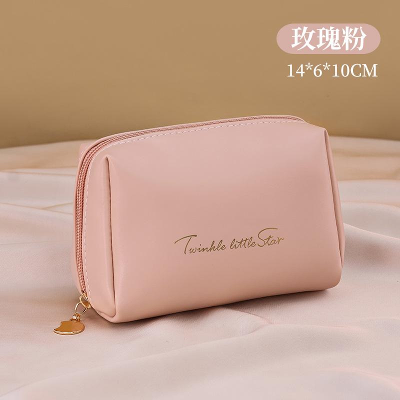 Portable Makeup Bag With High Aesthetic Value Small Storage Bag With Mouth Red Envelope PU Makeup Bag Cosmetic Makeup Bag