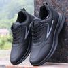 Fashion Men's Autumn Leather Waterproof Sneakers Man Sports Casual Shoes Black Fashion Work Shoes Man Fashion Sneakers Male Footwear