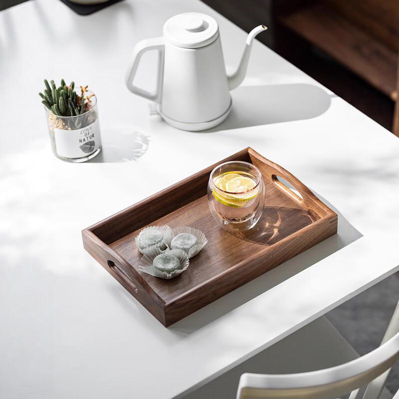 Walnut Wood Rectangular Tea Tray