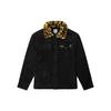 Vans X Cher Strauberry Collaboration Removable Leopard Print Collar Denim Jacket Women Jacket Black VN0A5JNYBLK