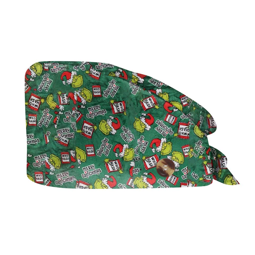 Fashion Halloween Print Work Hat Casual Wash Hat Bag Cap