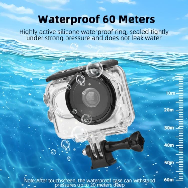 Underwater Housing Case For 360 GO3/3S Cameras Easy Touch Control Optional 30 Meter Dive Capacity