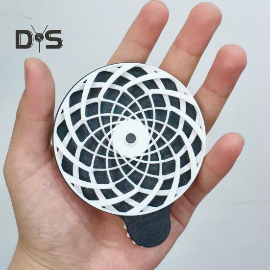 Stress Relief Spiral Toy 3D Printed Toy Pocket Size Fidget Toy Relaxation Rotating Wheel Concentration Enhancing Toy