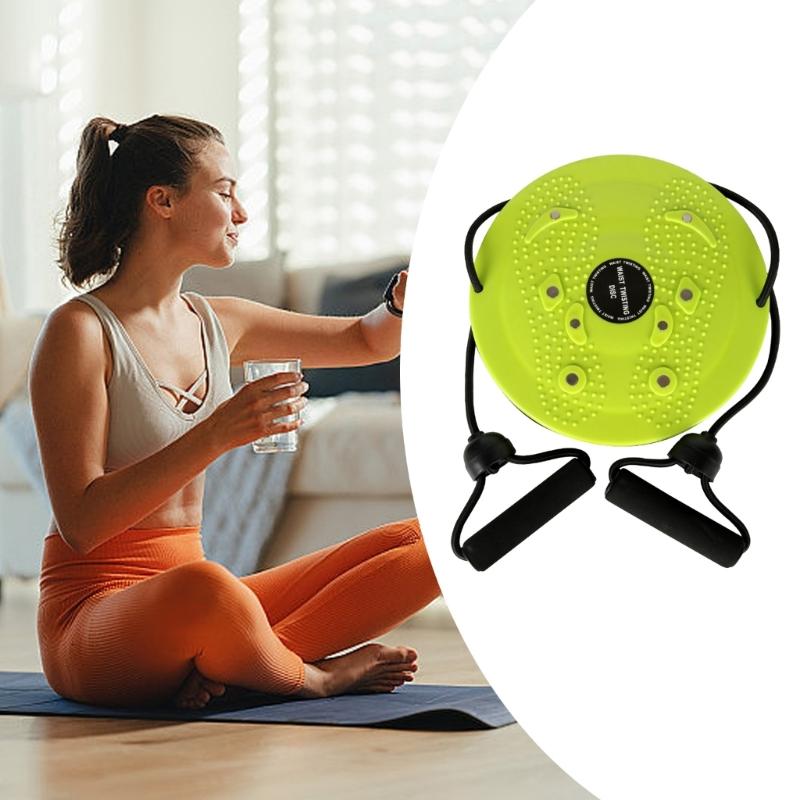 Twist Waist Disc Balance Board with Drawstrings, Body Shaping Waist Twisting Disc Fitness Waist Wriggling Plate