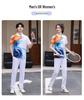 Unisex Summer Sportswear Set: Matching Polo Shirt & Long Pants, Quick-Dry & Breathable