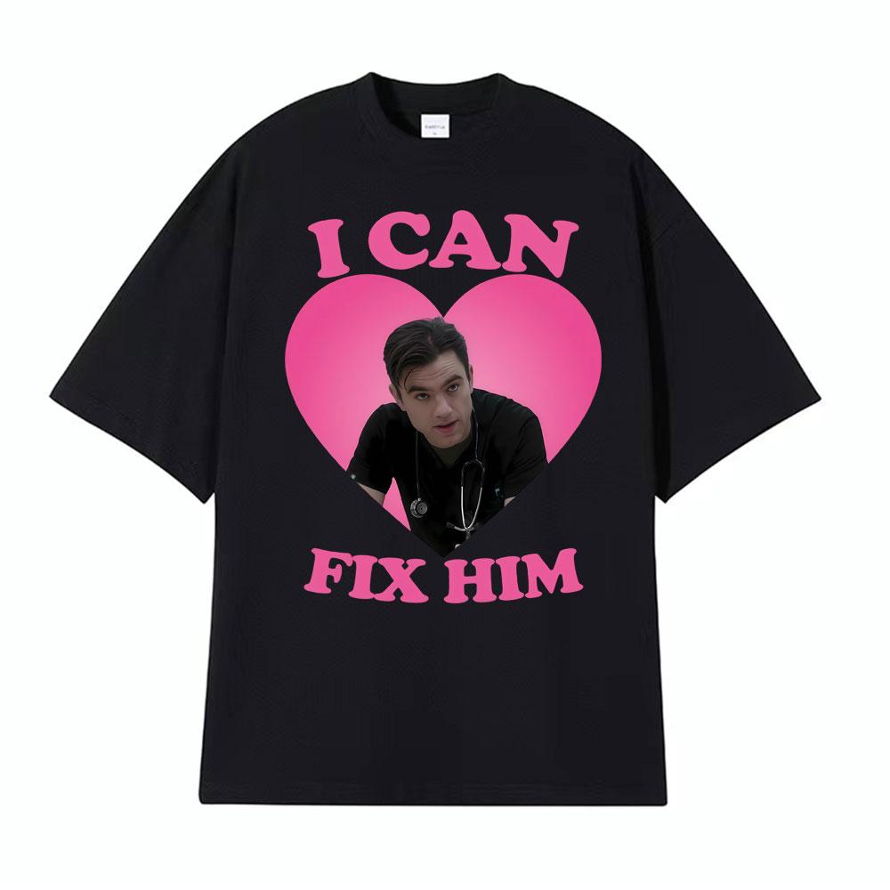 I Can Fix Him Patrick Ball As Dr Frank Langdon Heart T Shirt Unisex Women Fashion T Shirts Short Sleeve Comfort Tshirt Streetwear
