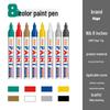 Stylo Peinture Imperméable à Séchage Rapide 2 mm pour Retouches sur Pneus - Résistant à la Décoloration Noir et Blanc