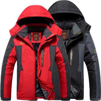 Herren-Hardshelljacke mit Fleece-Polsterung in Übergröße, Outdoor-Sportjacke, Bergsteigerjacke