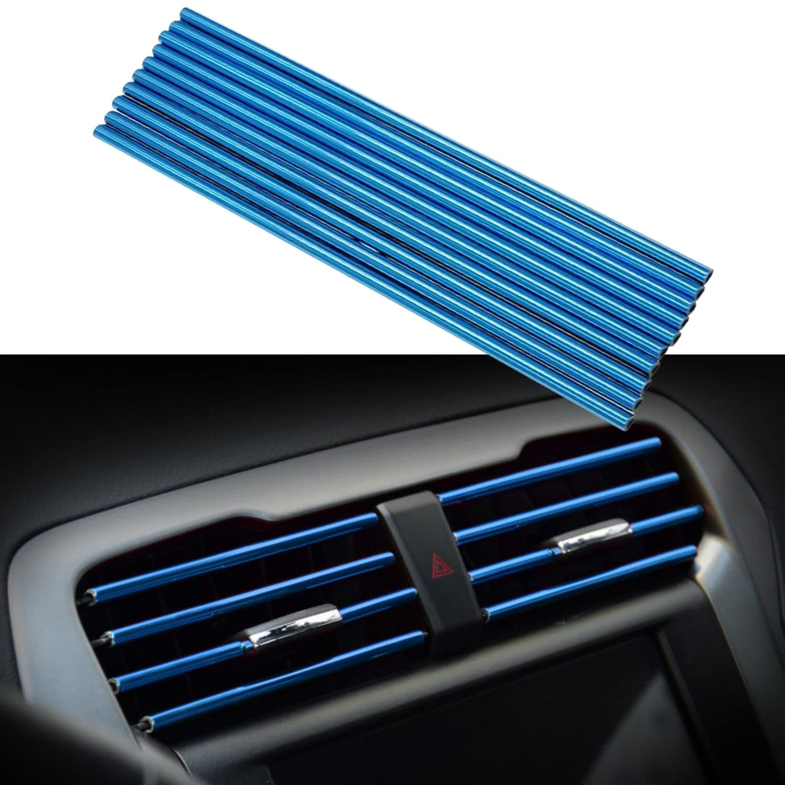

gohantee Air Conditioner Louver Mall Car Interior Dress Up Cover Mount on Air Conditioner синий