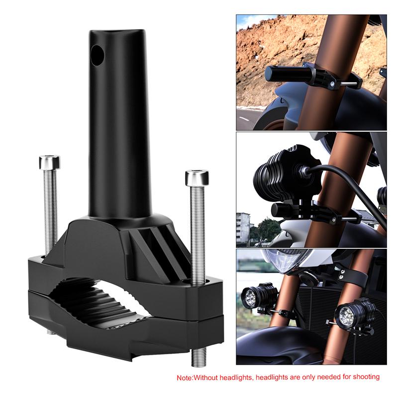 Universal Mount Bracket For Motorcycle Bumper Modified Headlight Stand Spotlight Extension Pole Frame Support Extension Bracket