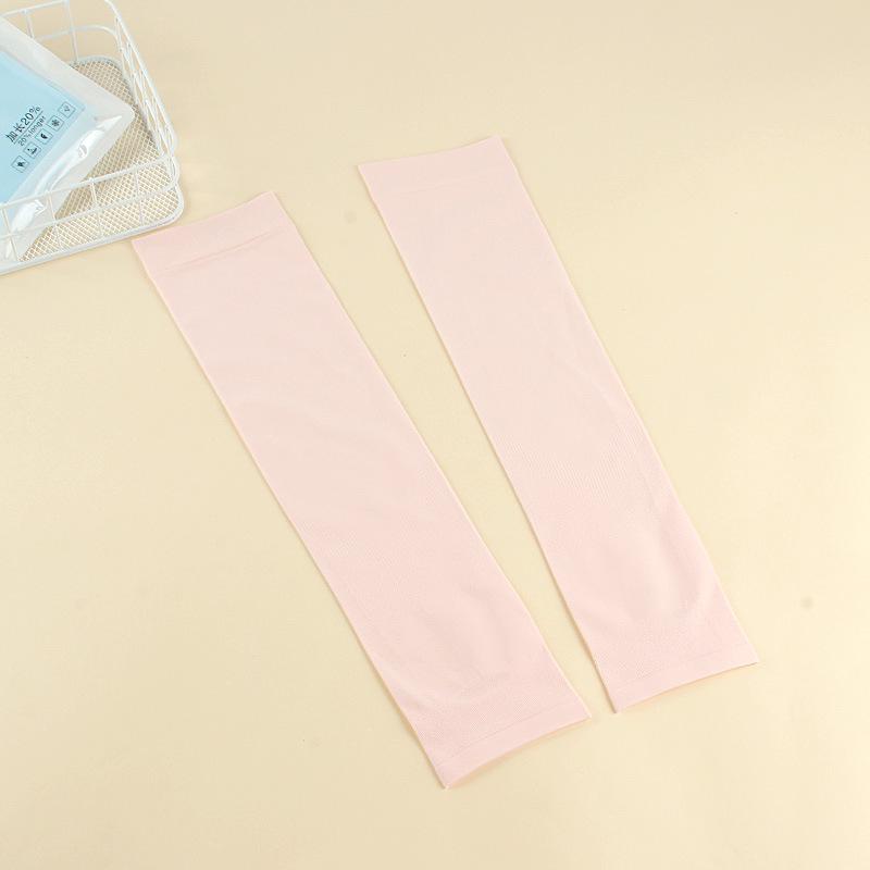 Women's Cute Korean Style Ice Silk Sleeves: Summer UV Protection & Breathable for Outdoor Cycling