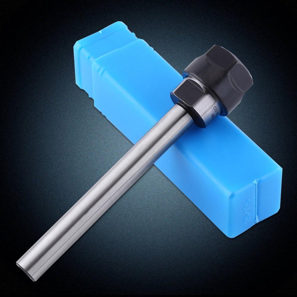 C12-ER16-100L Collet Chuck Holder Straight Shank 100mm Length ER16 Collet Chuck ER16 Collet 12mm Rod Diameter