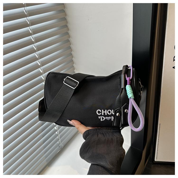 

2025 Summer Women s Lightweight Nylon Pillow Crossbody Bag with Wide Strap - Casual & Versatile for Commuting As Shown