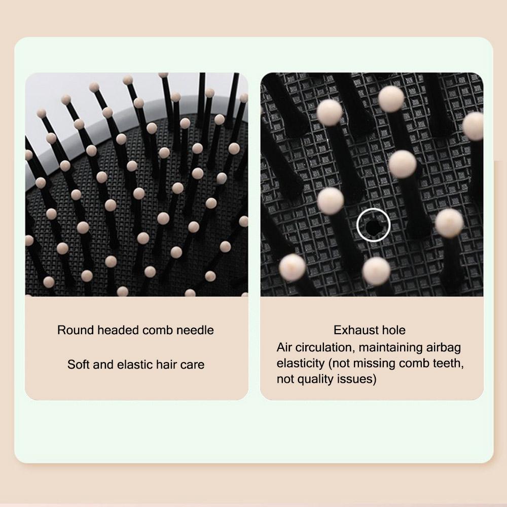 Schnelleres Föhnen Haarbürsten Belüfteter Gebogener Lockenkamm Mode Kissenbürste für Frauen