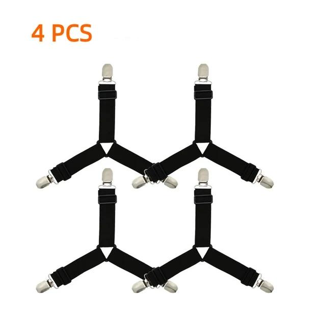 4PCS Adjustable Bed Sheet Holder for Sheets Mattress Covers Sofa Cushion Covers Sheet Clips Sheet Clips Sheet Frame Fasteners