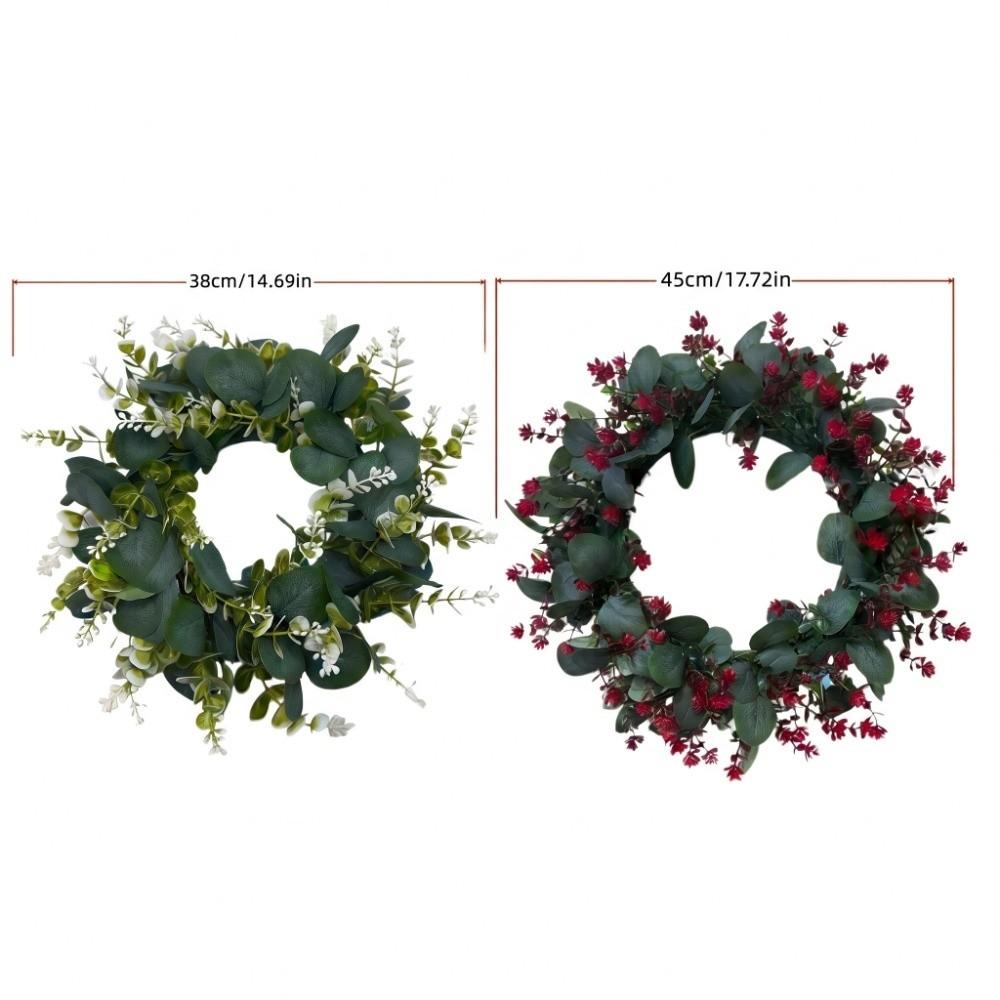 Red Berry Christmas Artificial Plants Decor Xmas Flower Wreath Christmas Home Decoration