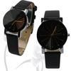 Watch Easy To Read Round Dial Alloy Case Couple Quartz Wristwatch for Festival Gift