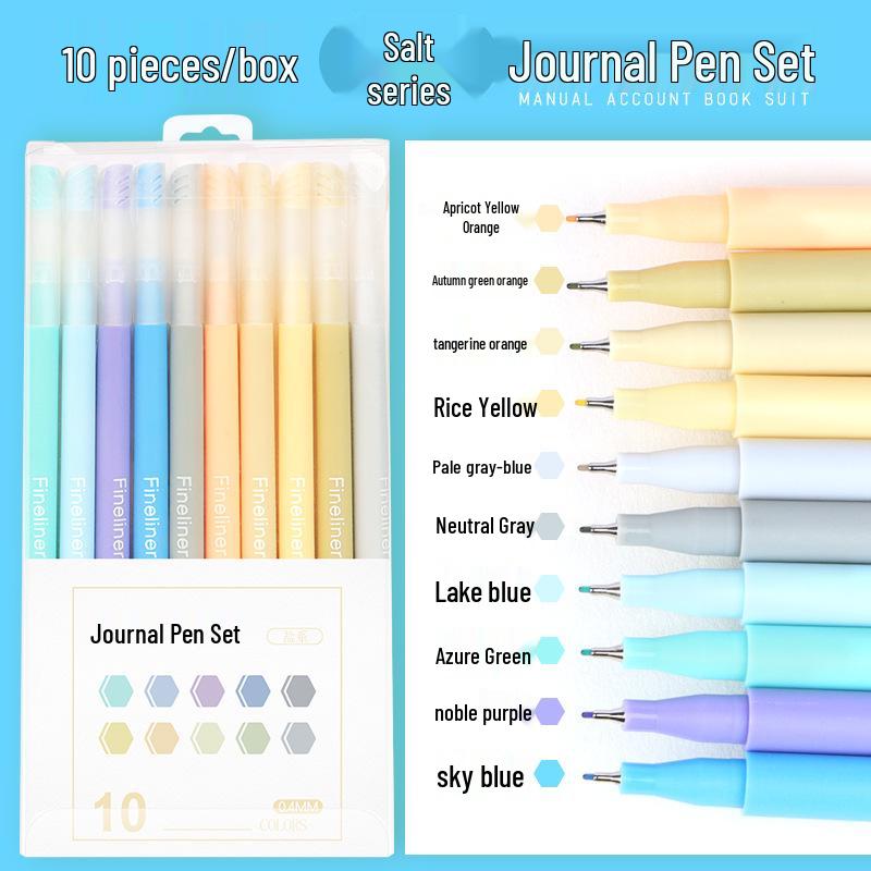 Set penne gel Morandi: Penne da Diario a 10 Colori per Studenti