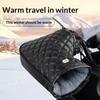 1 Pair Motorcycle Handlebar Gloves Muffs Winter Cycling Gloves Waterproof Handlebar Cover Mitts Snowmobile E-Bike Thermal Gloves