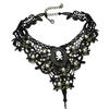 Halloween Black Lace Necklace Ladies Skull Pirate European American Collarbone Chain Gothic Necklace Necklace