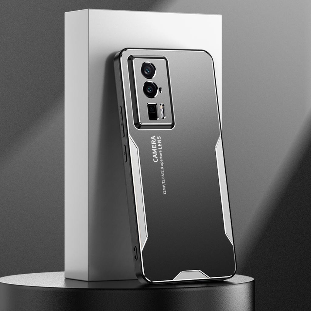 For Xiaomi Redmi K60 5G Phone Case Metal+TPU+PC Cover Camera Lens Protection