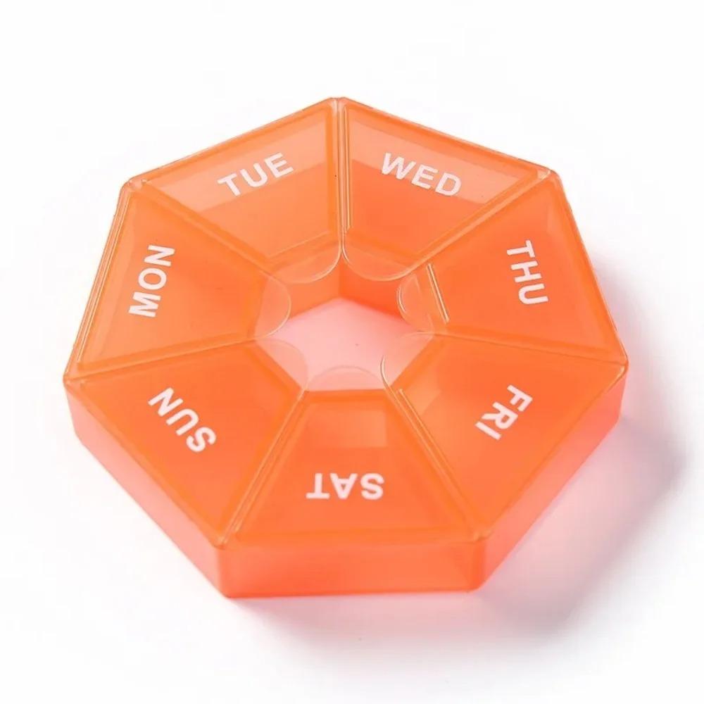 

New Premuim 7 Grids Portable Travel Weekly Pill Case Box Organizer Tablet Holder Small Storage Container for Medicine Fish Oils