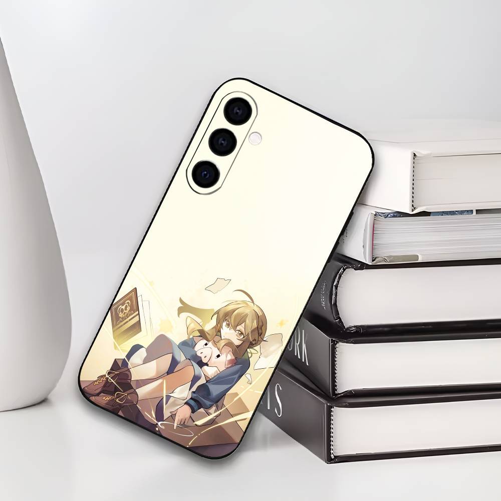 S-Silent Anime W-Witch Phone Case Silicone Soft For Samsung Galaxy A73,A72,A71,A70,A53,A52,A51