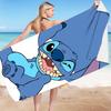 Stitch Zai Animation Beach Towel Microfiber Double-Sided Fleece Beach Towel Bath Towel Variety Square Towel Beach Towel