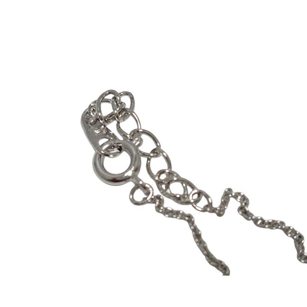 Used Like new Tasaki Pearl Heart Necklace Silver Pendant TASAKI Tasaki 3.7mm Tasaki Pearl Women's