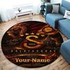 Galatasaray S Custom Name Round Area Rug,Carpet Rug for Living Room Bedroom Sofa Playroom Decor,Non-slip Floor Mat