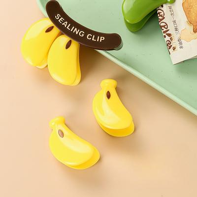 1 Stuk Geen Banaan Groene Magnetische Afsluitclip Voedsel Plastic Zak Vochtbestendig Vershoudclip Melkpoeder Afsluitstrip Banaan Snack Afsluitclip