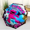 Sesame Street Print Automatic Open Close Umbrella, Portable Foldable Umbrella, for Outdoor Commute Camping Trip, Ideal Birthday Gift