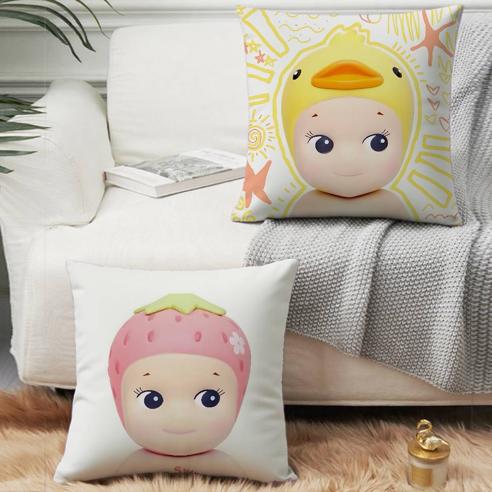 Cute E-elemental Kawaii Pillow Case Home Decor Throw For Sofa Bed Car Room Decor Gift Idea