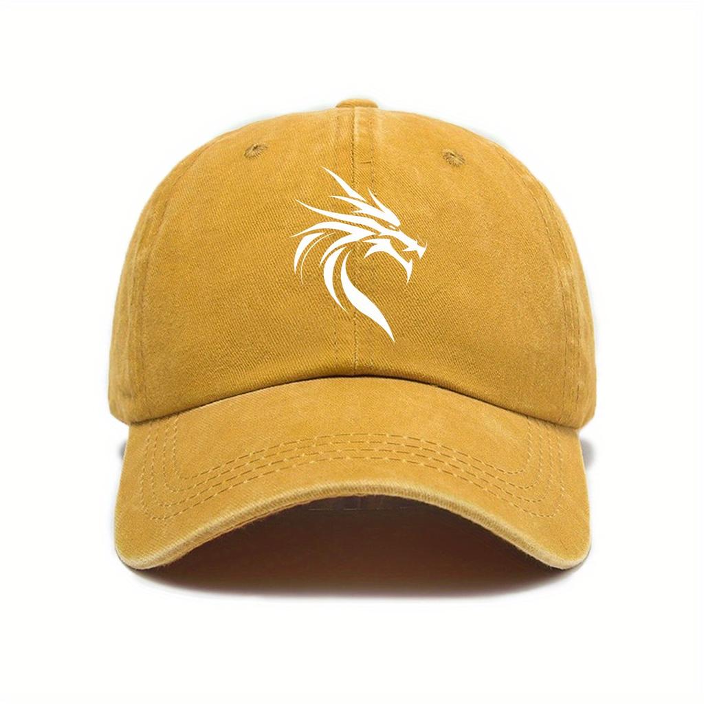 Outdoor fashion leisure retro printed baseball cap for spring and summer, street shading, American style unisex hat