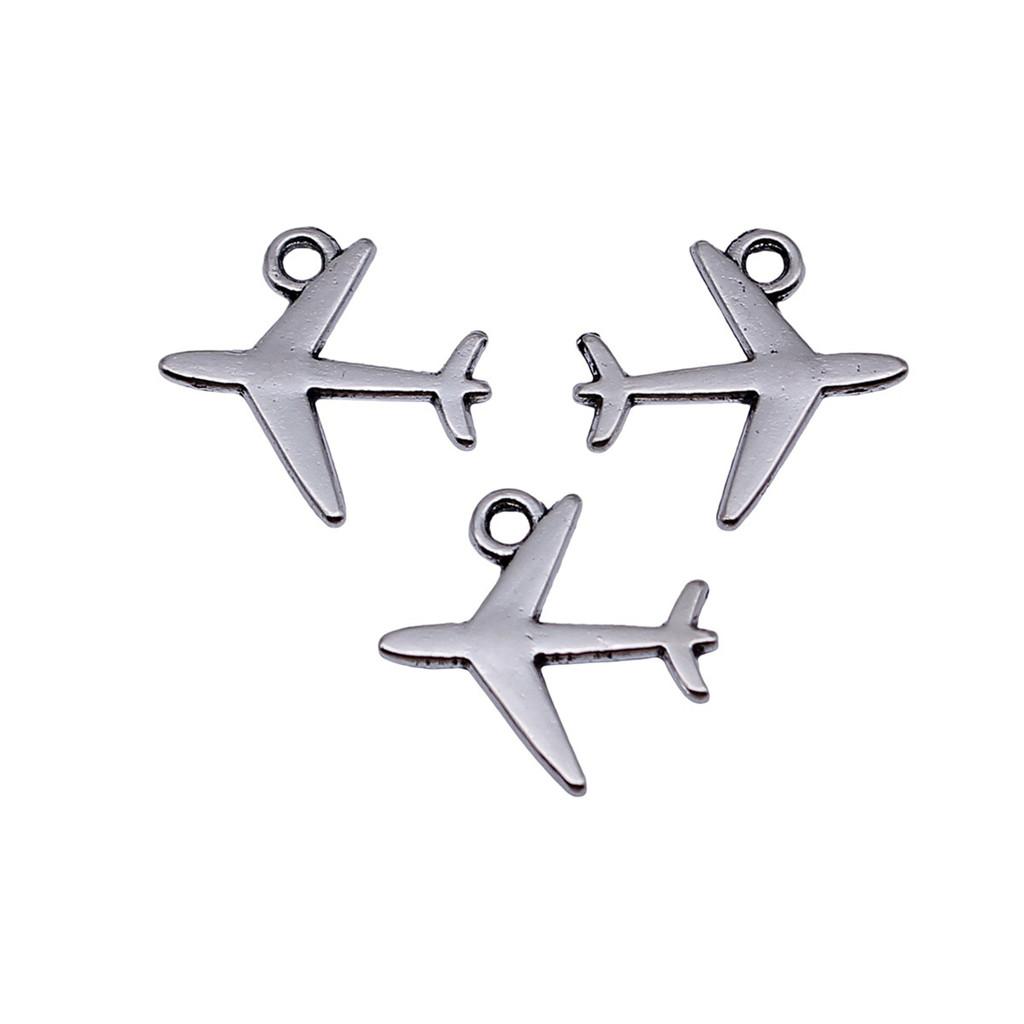 Airplane Charms Multi Color Alloy Car Pendants For Travel Themed Jewelry