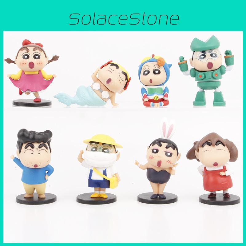 Lustige Crayon Shin-chan Cosplay Serie PVC Roboter Modell Spielzeug Blind Box Überraschungsei Figur