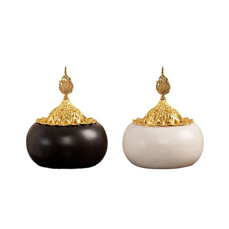 Arabian Ceramic Incense Burner Middle Eastern Dome Vintage Living Room Decor Arabic Incense Burner